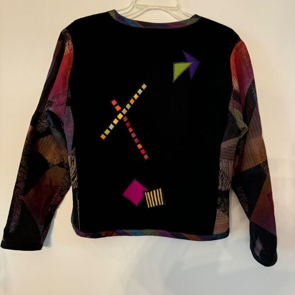Vintage Lynn Murray Jacket Women’s Retro Artsy Tapestry Wool blend size 6 - Picture 7 of 16